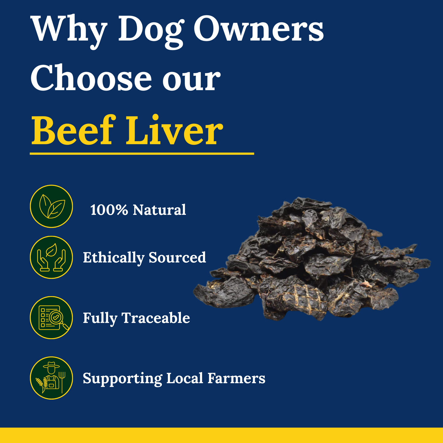 Air-Dried Beef Liver – Natural Nutrient-Rich Dog Treats