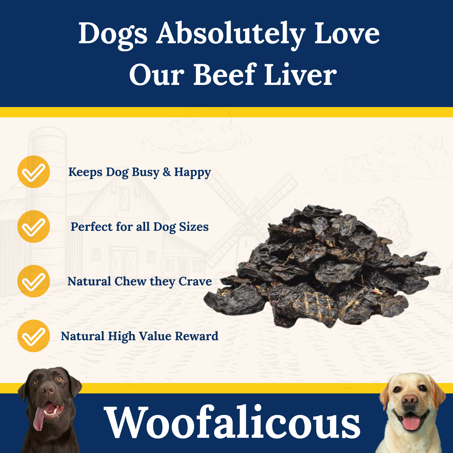 Air-Dried Beef Liver – Natural Nutrient-Rich Dog Treats
