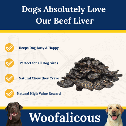 Air-Dried Beef Liver – Natural Nutrient-Rich Dog Treats