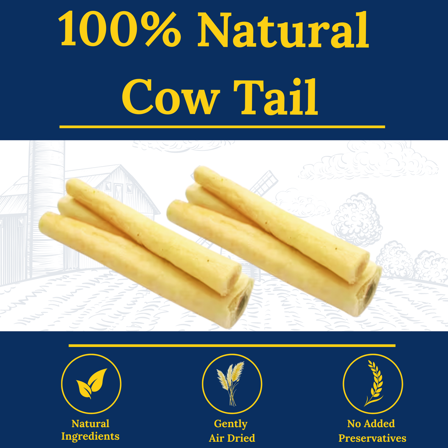 Cow Tail – Long-Lasting Beef Chew for Dogs