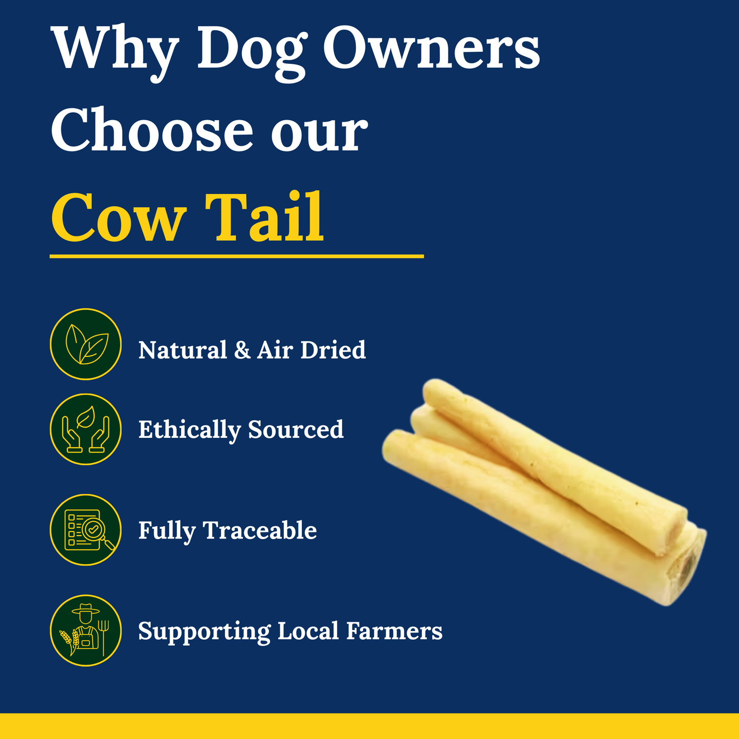 Cow Tail – Long-Lasting Beef Chew for Dogs