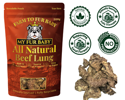Air-Dried Beef Lung Dog Treats
