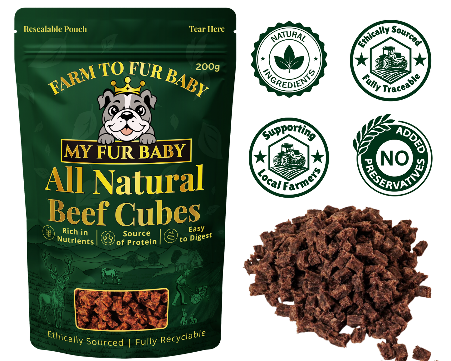 Natural Beef Training Treats for Dogs