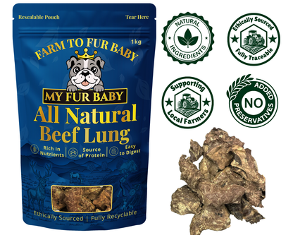 Air-Dried Beef Lung Dog Treats
