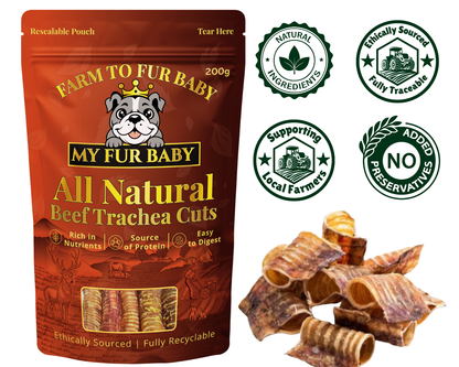 Beef Trachea Cuts – Natural Joint-Support Chews for Dogs