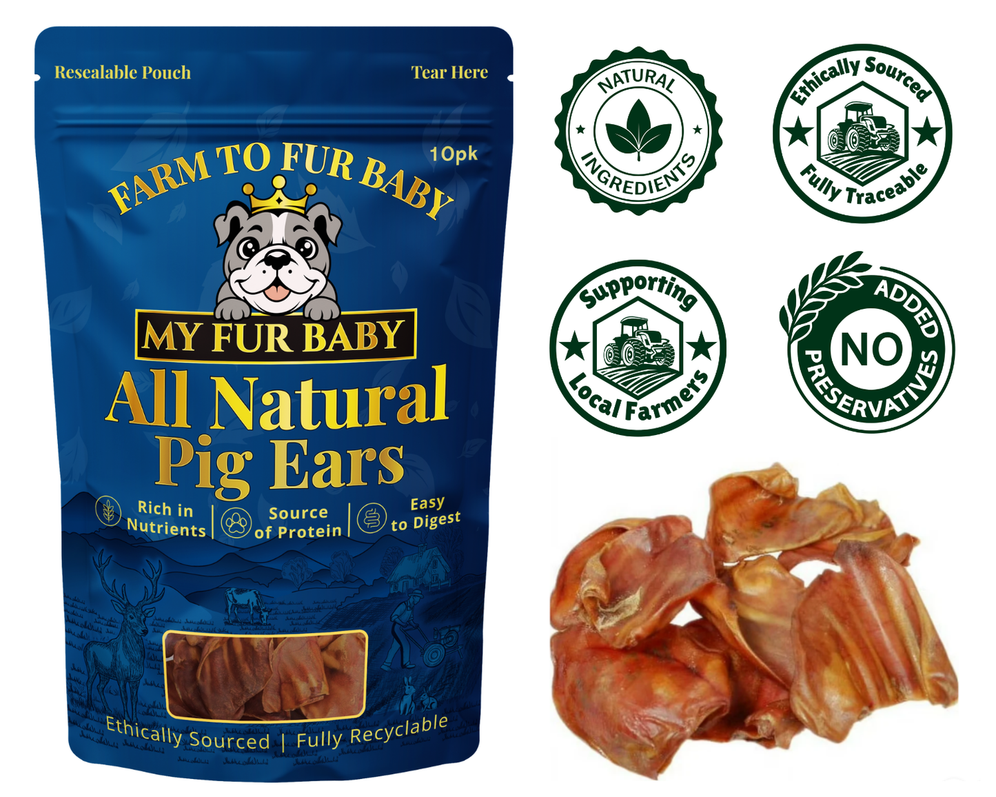 Large Pig Ears