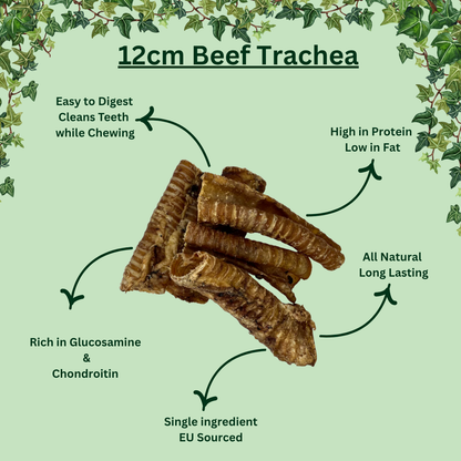 12cm Beef Trachea Natural Air-Dried Dog Chew
