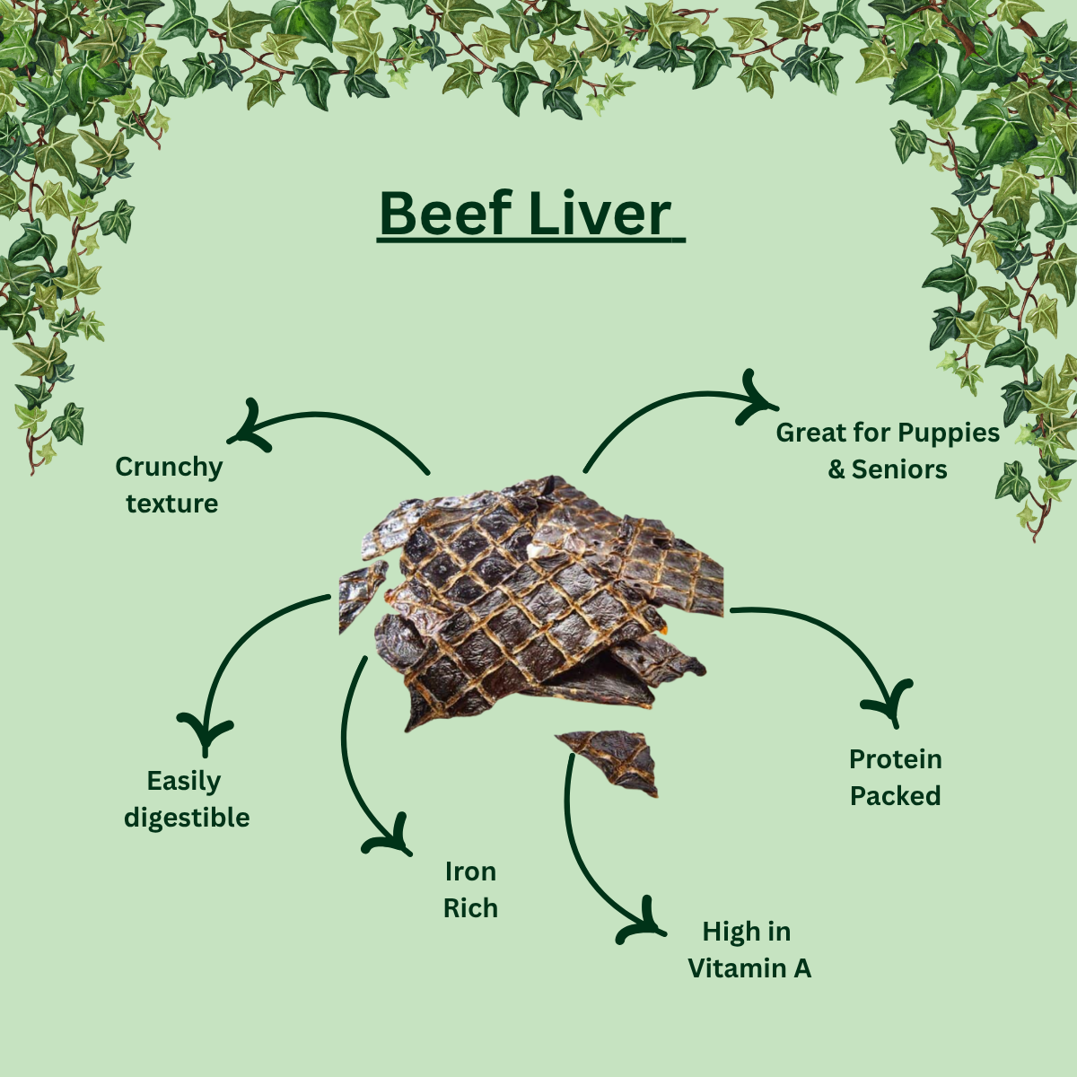 Air-Dried Beef Liver – Natural Nutrient-Rich Dog Treats