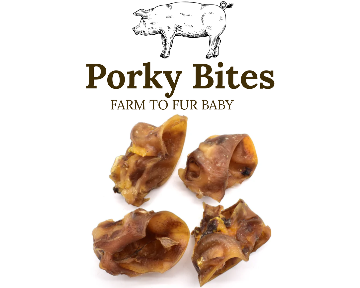 Porky Bites – Natural Inner Pig Ear Chews for Dogs
