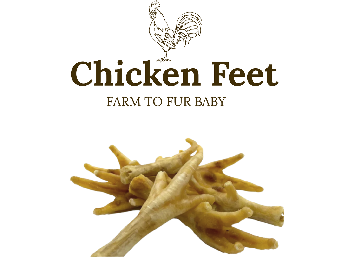 Air-Dried Chicken Feet – Natural Crunchy Chews for Dogs