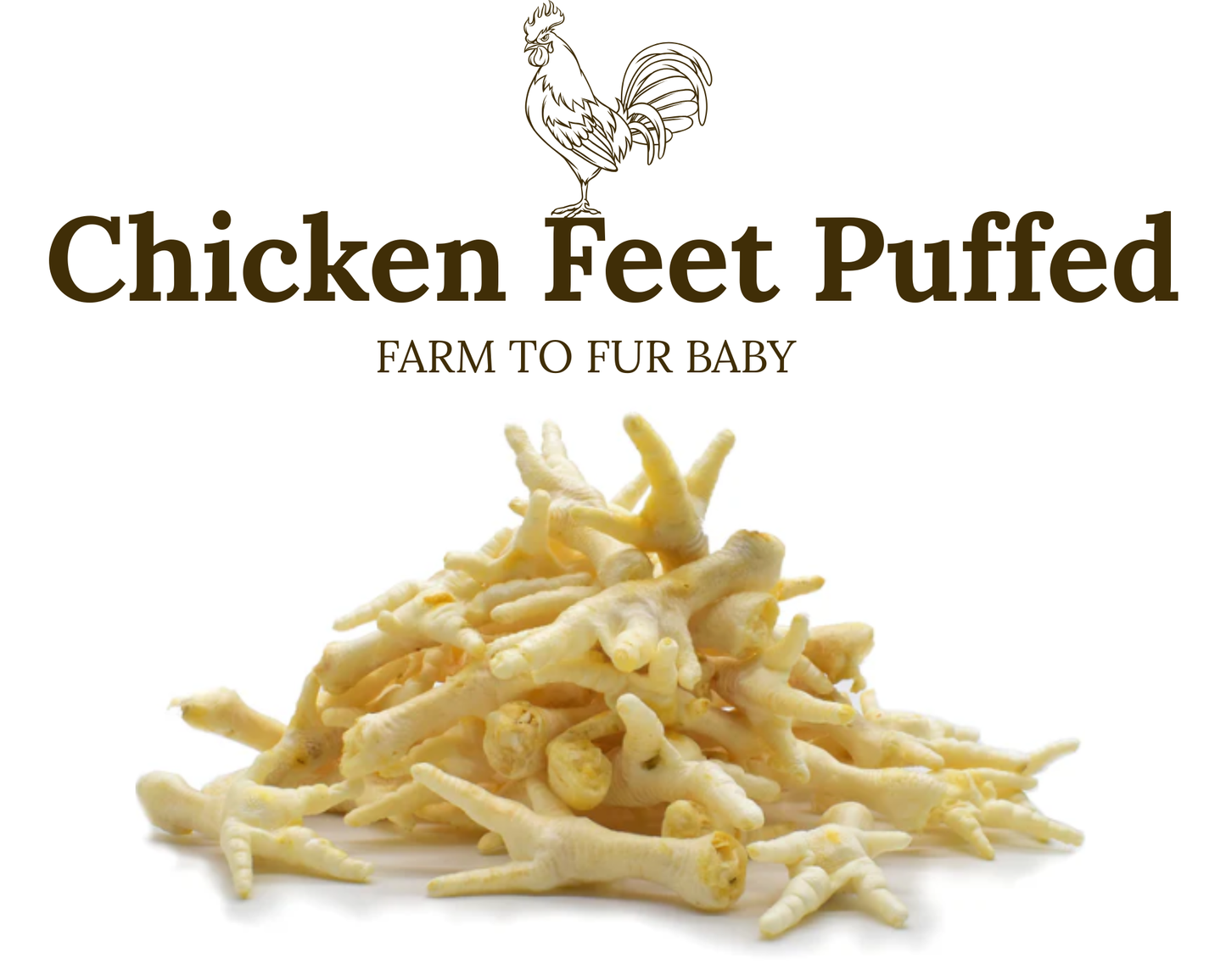 Puffed Chicken Feet – Light & Crunchy Natural Dog Treat
