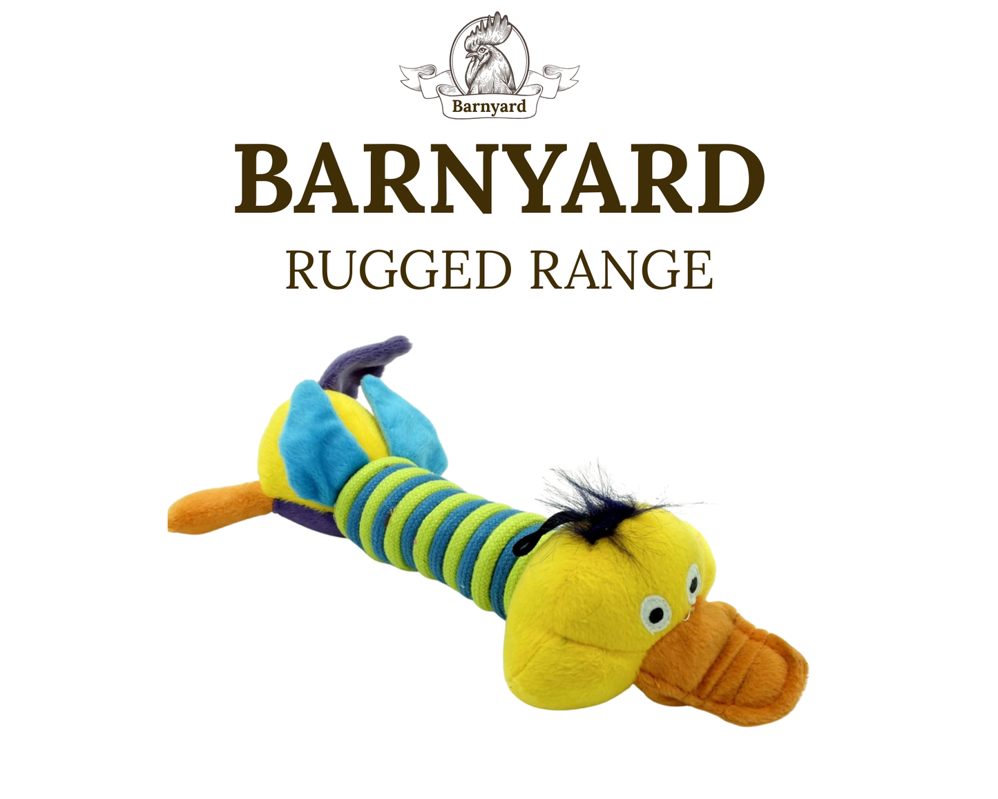 Dolly the Duck 30cm Tough Squeaky Farm Fun