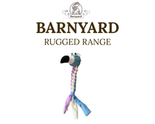 Betty the Barn Bird 40 cm 3-Tone Plush & Rope Squeaky Dog Toy