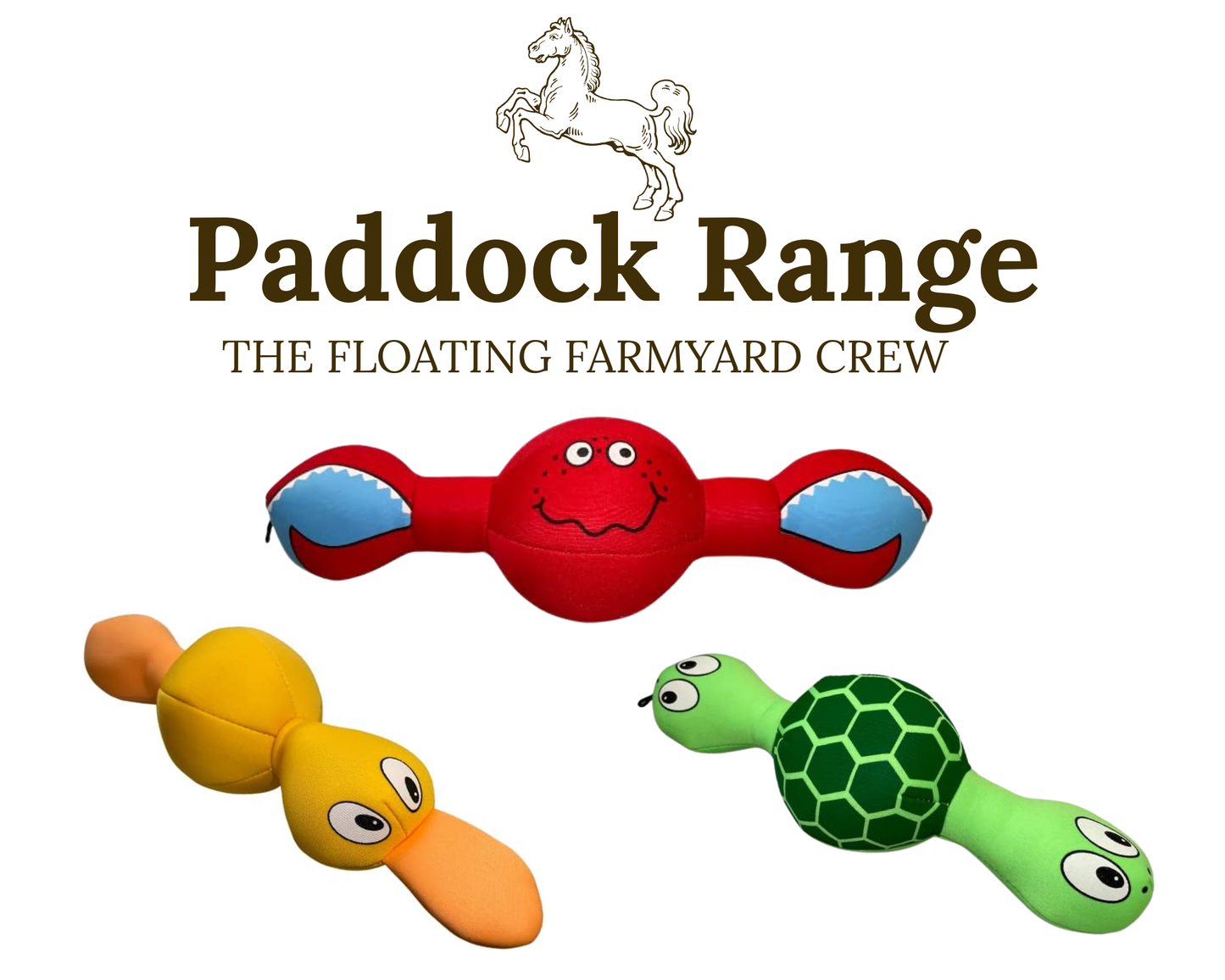 Paddock Pals Floating Dog Toy | Shark, Duck & Turtle