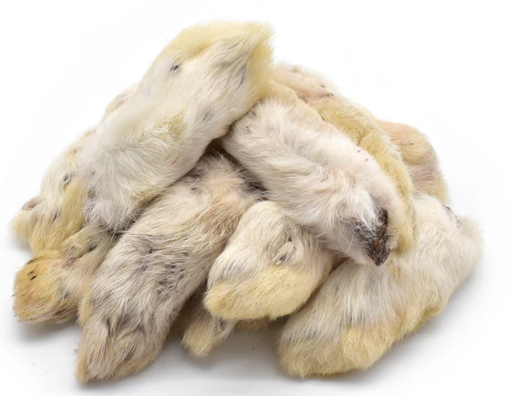 Natural Rabbit Feet – Hairy Chew for Dogs