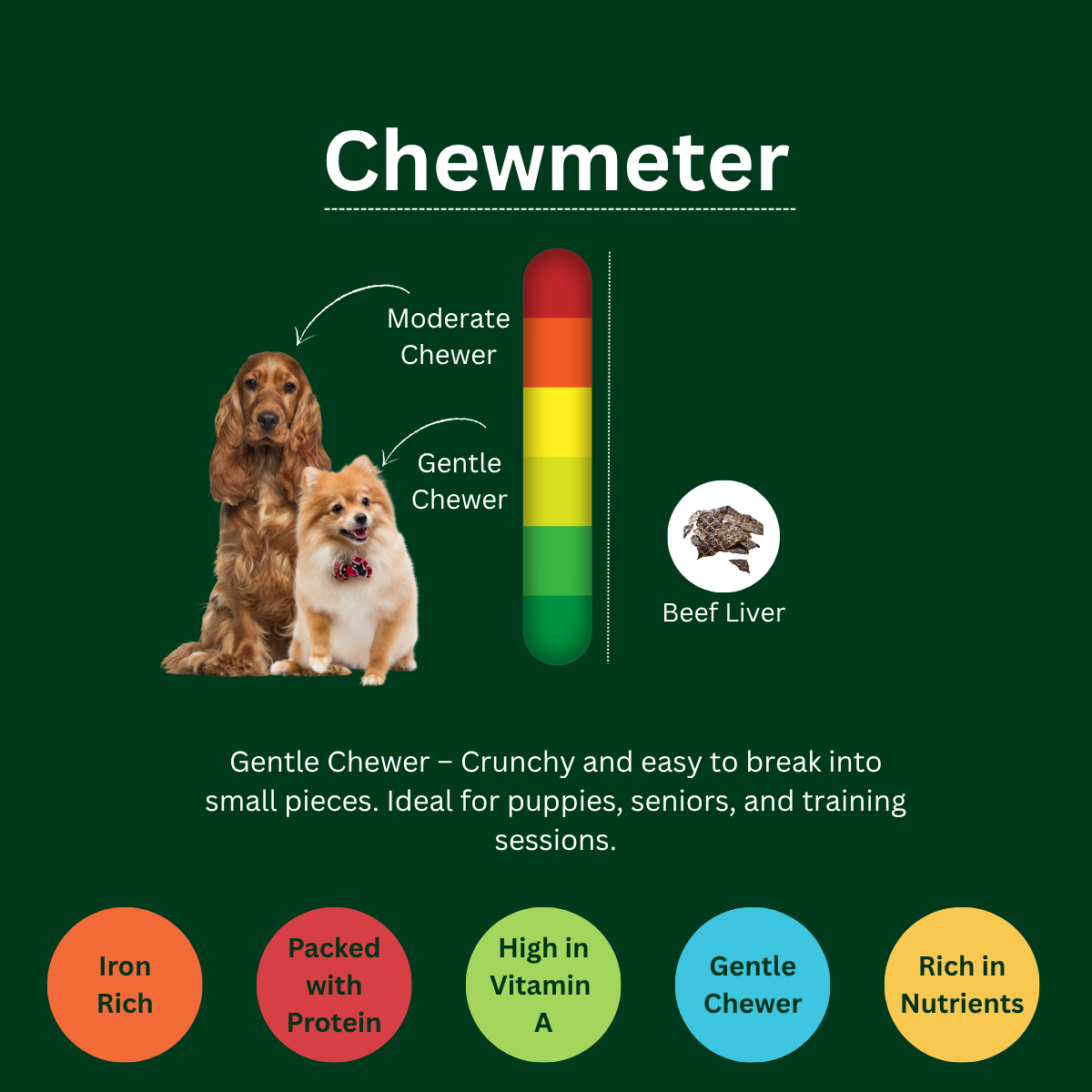 Air-Dried Beef Liver – Natural Nutrient-Rich Dog Treats